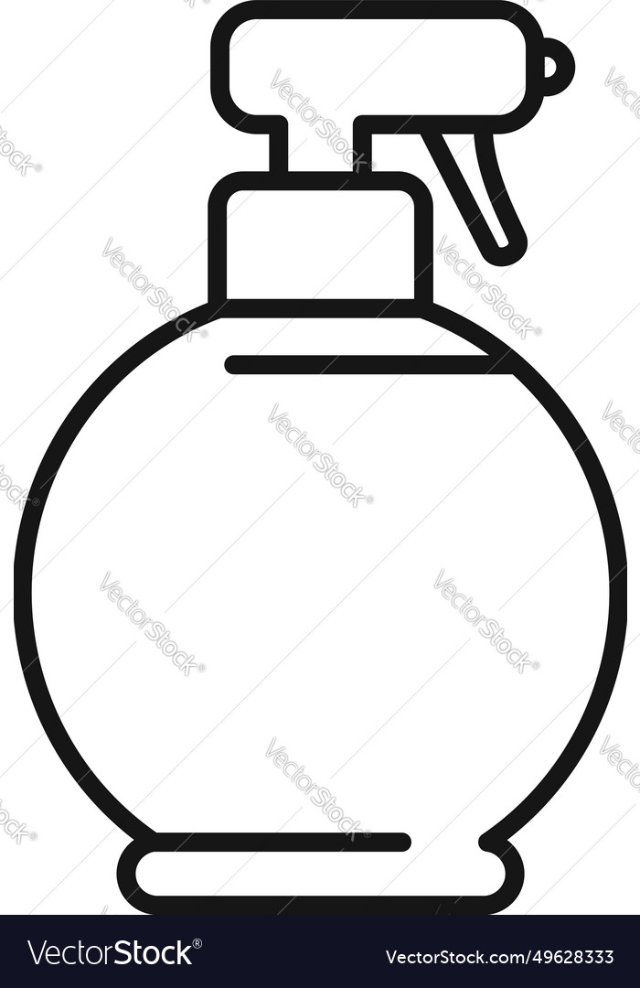 Cleansing container nozzle icon outline Royalty Free Vector