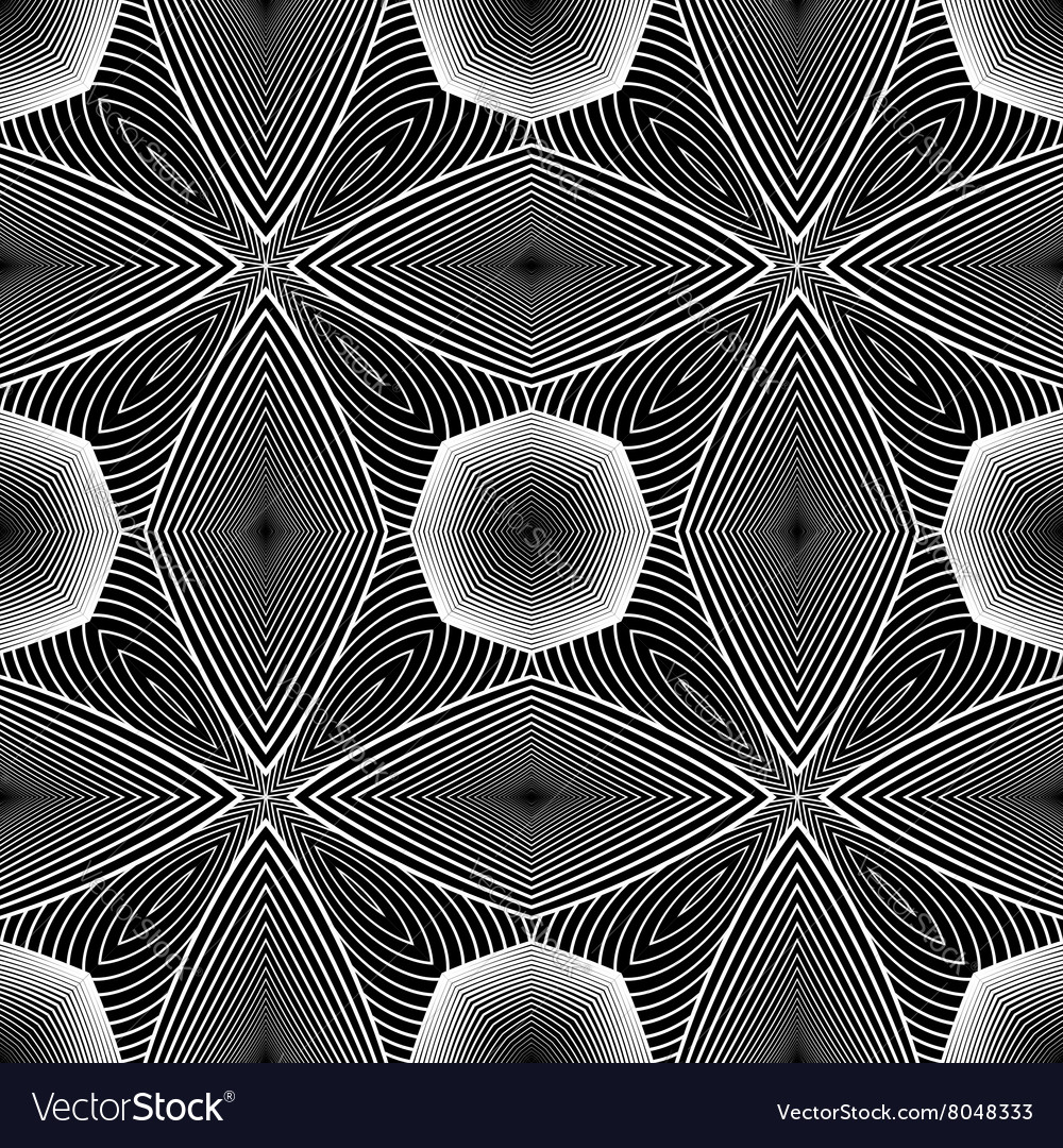 Design seamless monochrome geometric pattern