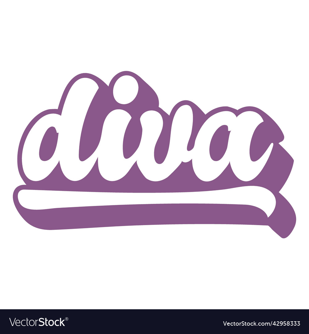 Diva label cut out high quality