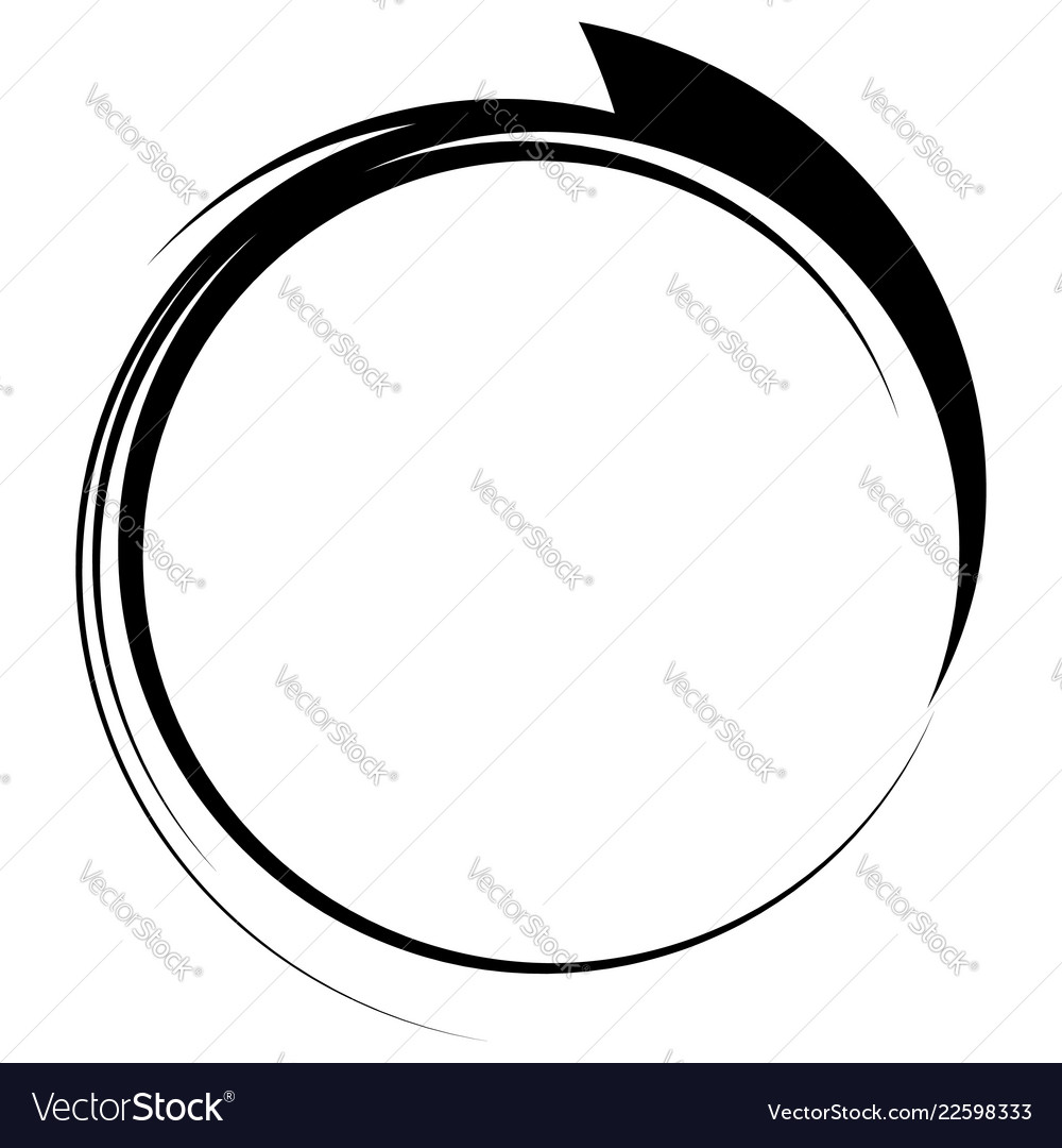 Dynamic Swoosh Circle Frame