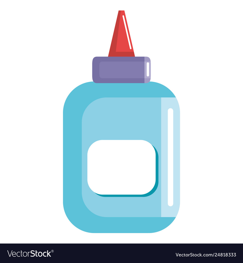 Glue bottle isolated icon Royalty Free Vector Image