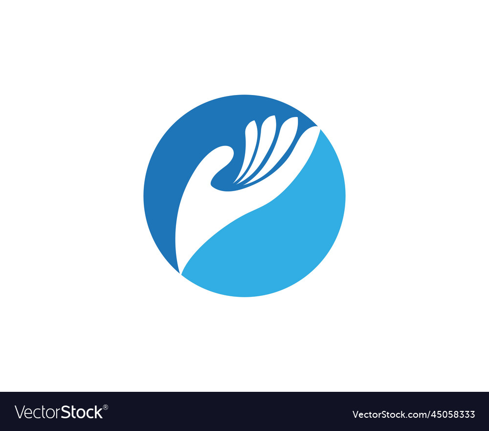 Hand care logo and symbols template icon Vector Image