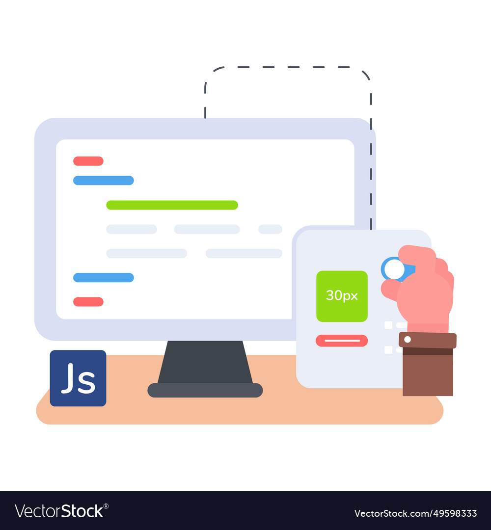 Js scripting Royalty Free Vector Image - VectorStock