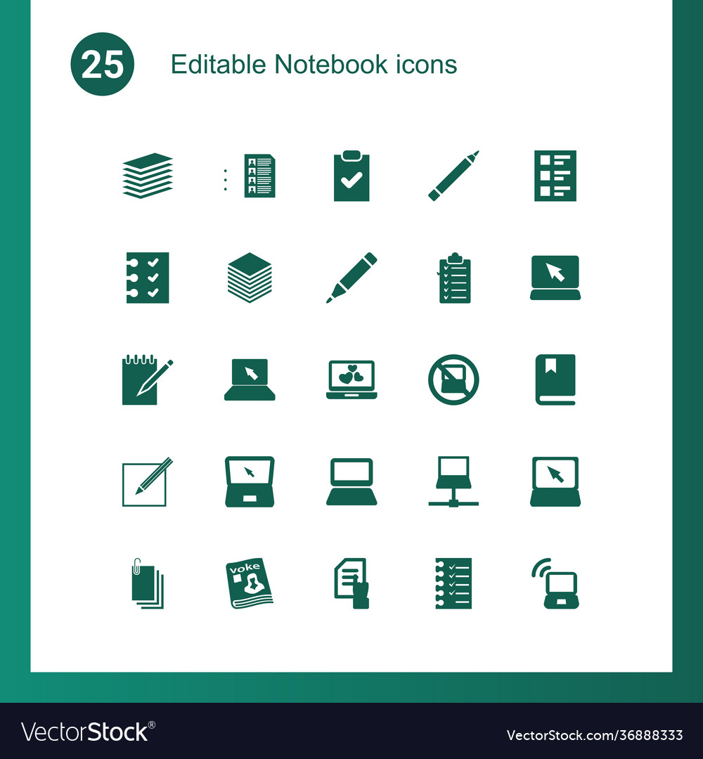 Notebook icons