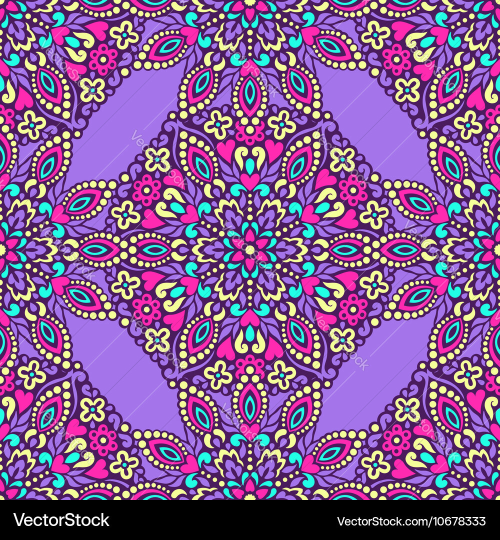 Seamless background with abstract ethnic pattern Vector Image