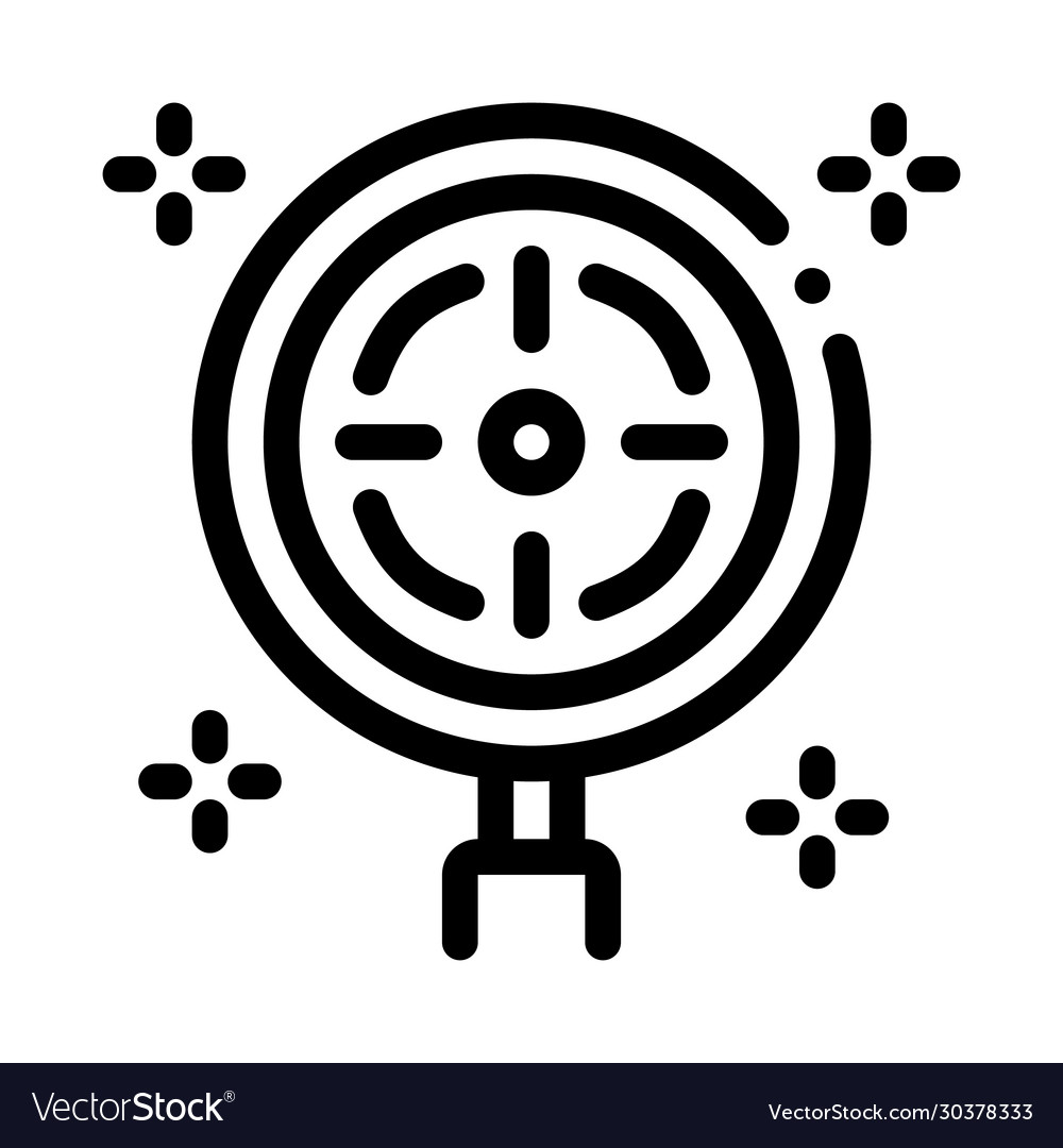 Target detection icon outline