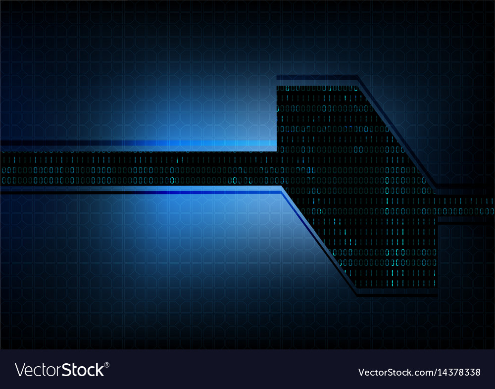 Abstract technological hexagonal interface