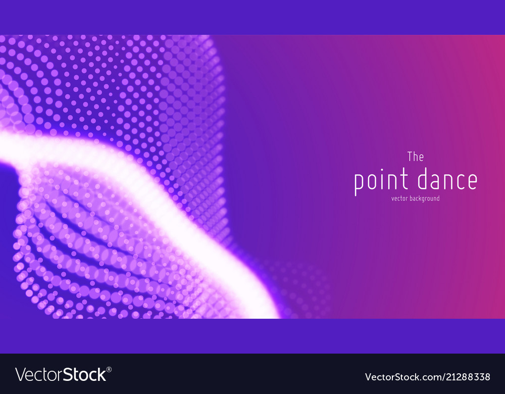 Abstrakte violette Teilchenwellenpunkte Array vector image Abstrakte violette Teilchenwellenpunkte Array