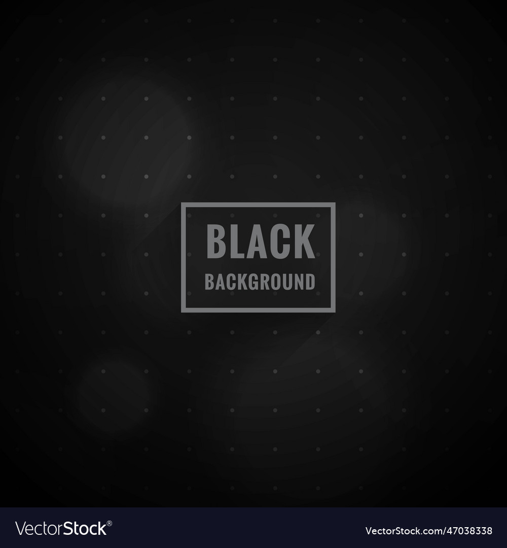 Black bokeh style background Vector Image Black bokeh style background