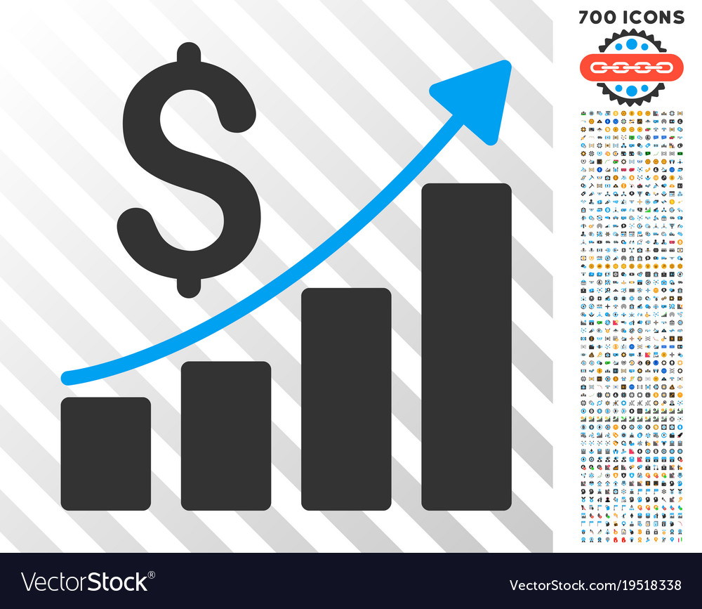 financial report flat icon with bonus royalty free vector