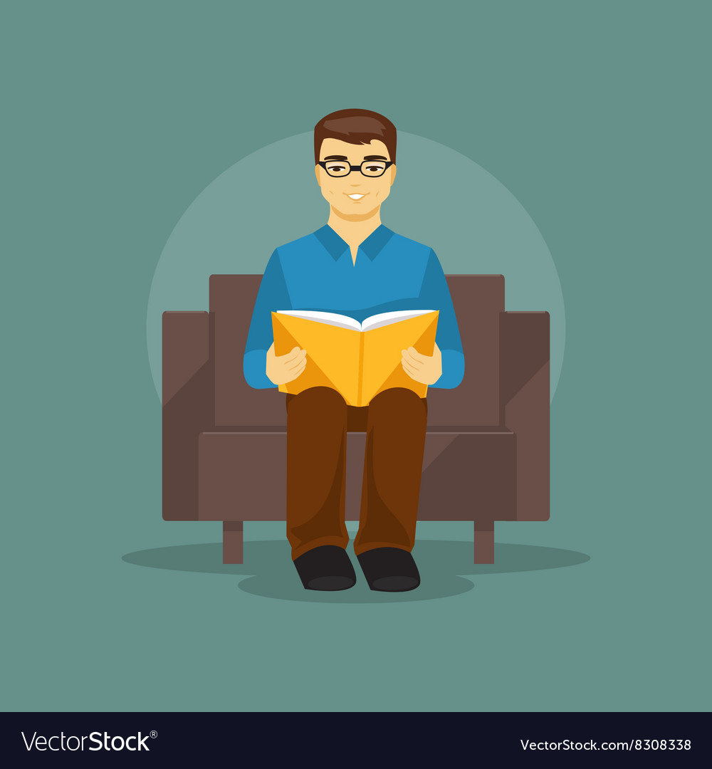 Man Reading a Book - Study Scene