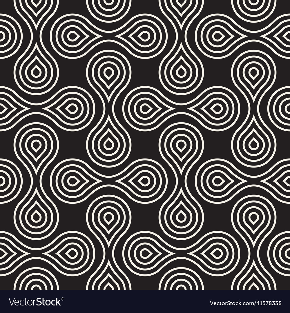 Seamless pattern repeating geometric elements