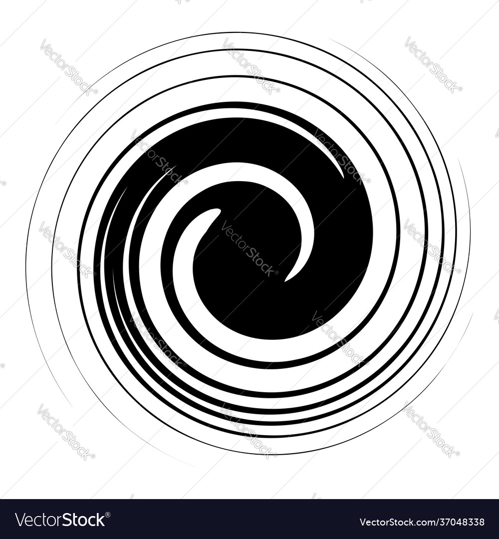 Swirl twirl spiral shape element motif