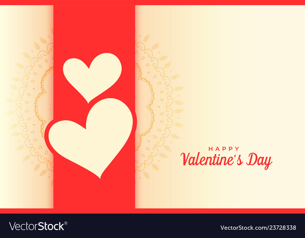 Two hearts background with text space