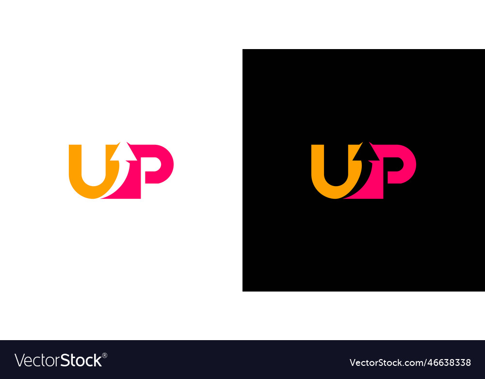 Unique and modern up logo design 4