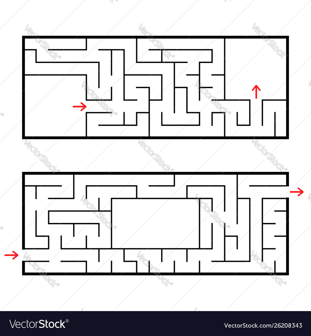 A set two rectangular labyrinths