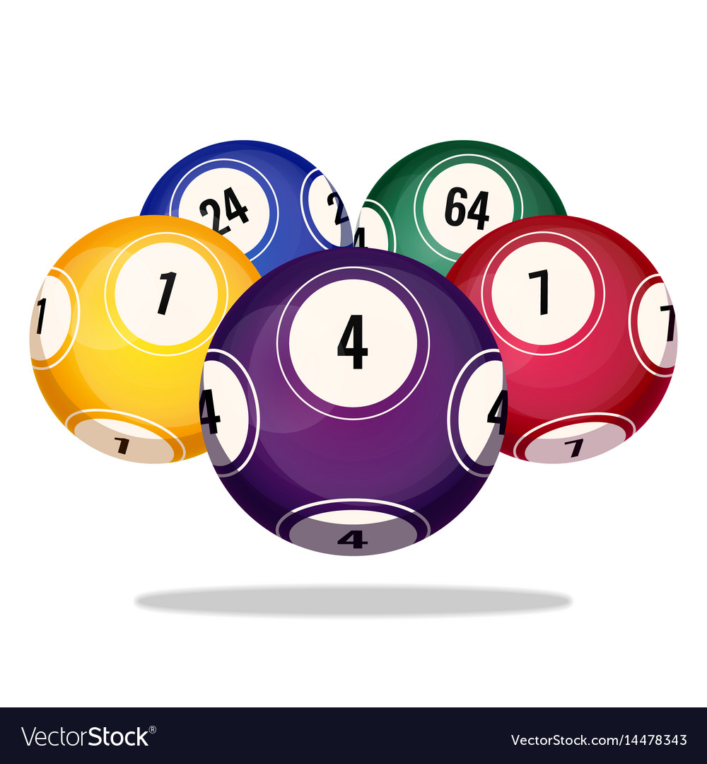 bingo balls icons realistic blank bingo balls