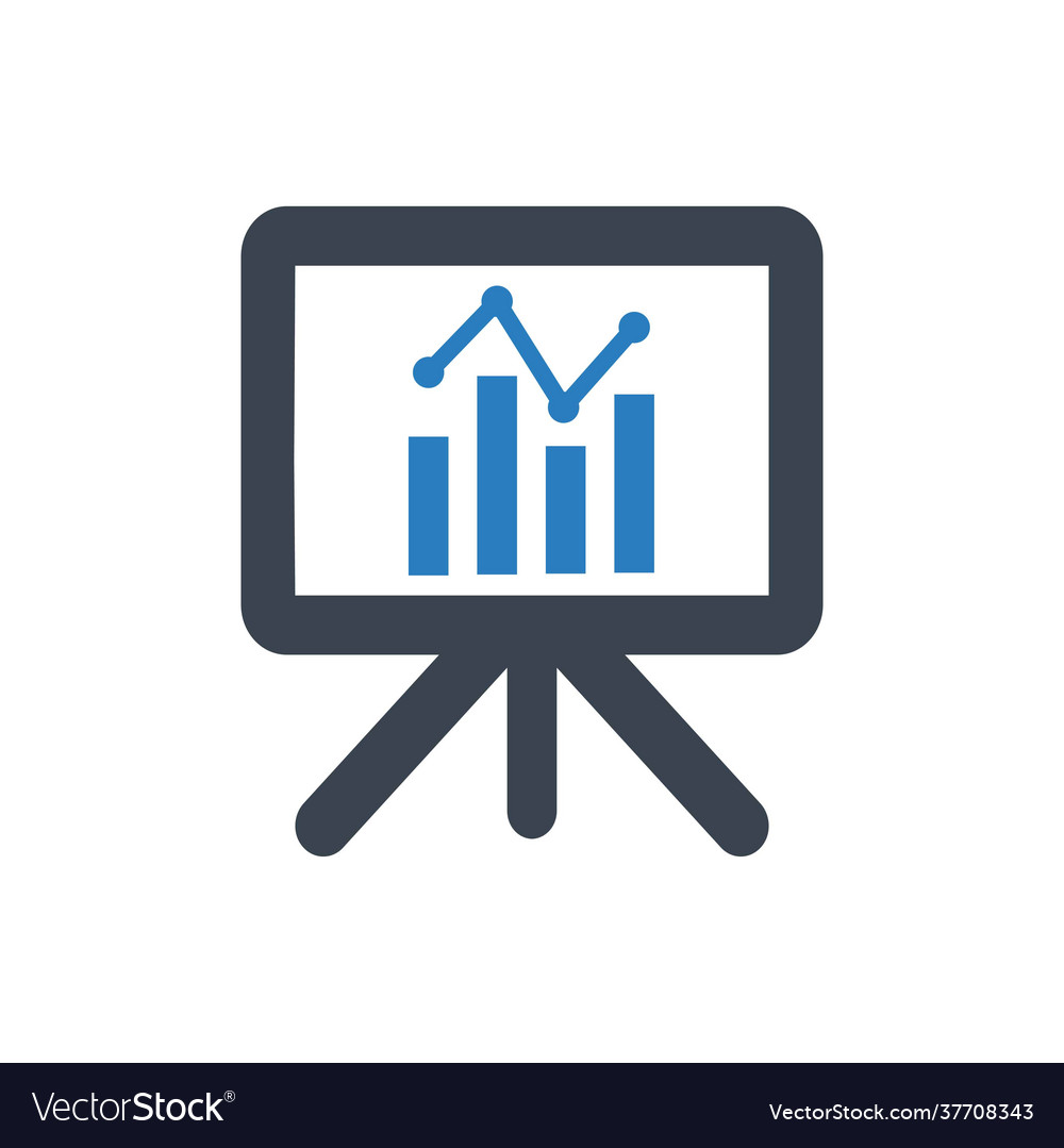 Data graph icon