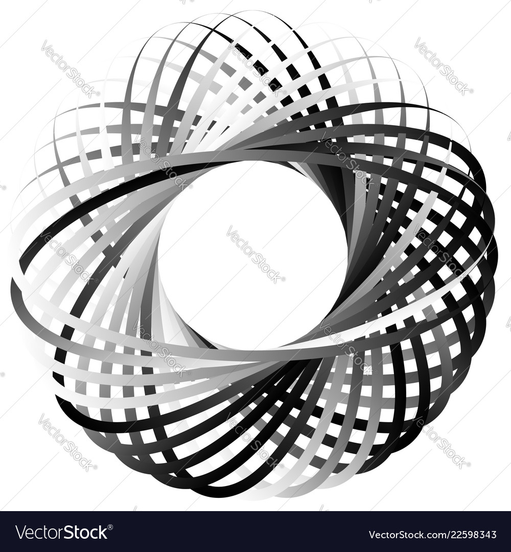 Random circular element abstract monochrome vector image Random circular element abstract monochrome