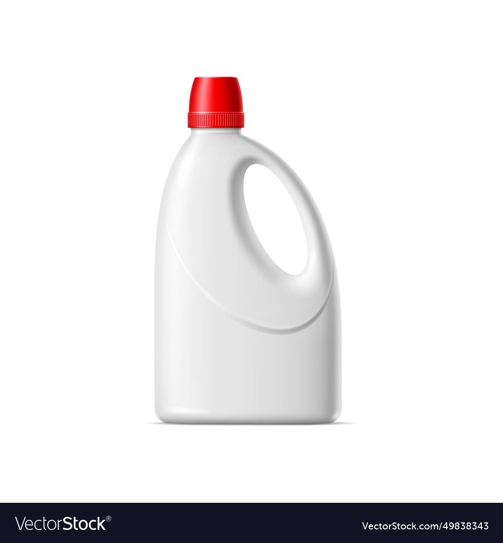 Realistic liquid laundry detergent bottle mockup Vector Image