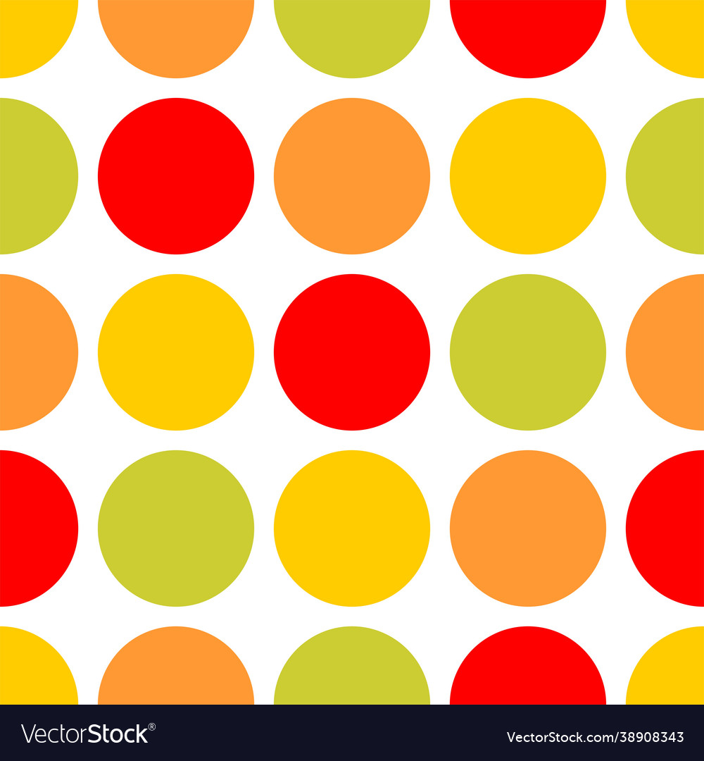 Retro Polka Dot Tile Pattern