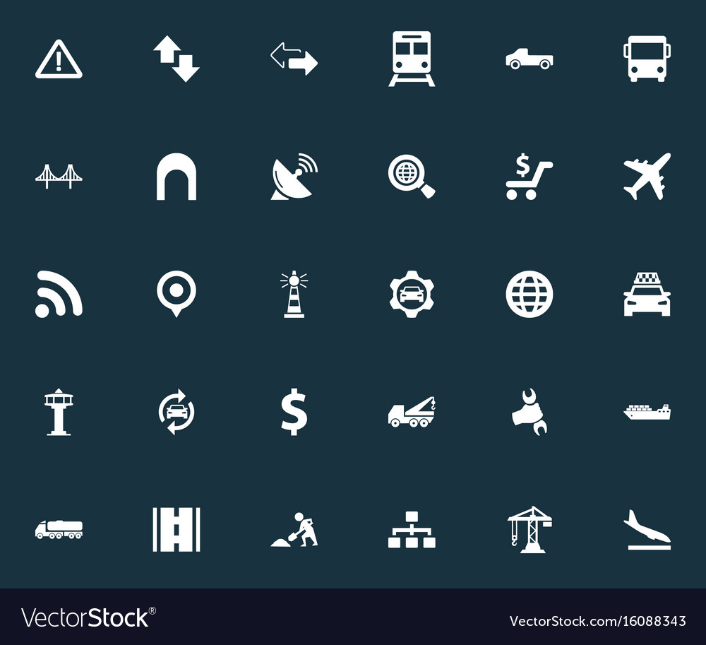 Set of simple public icons