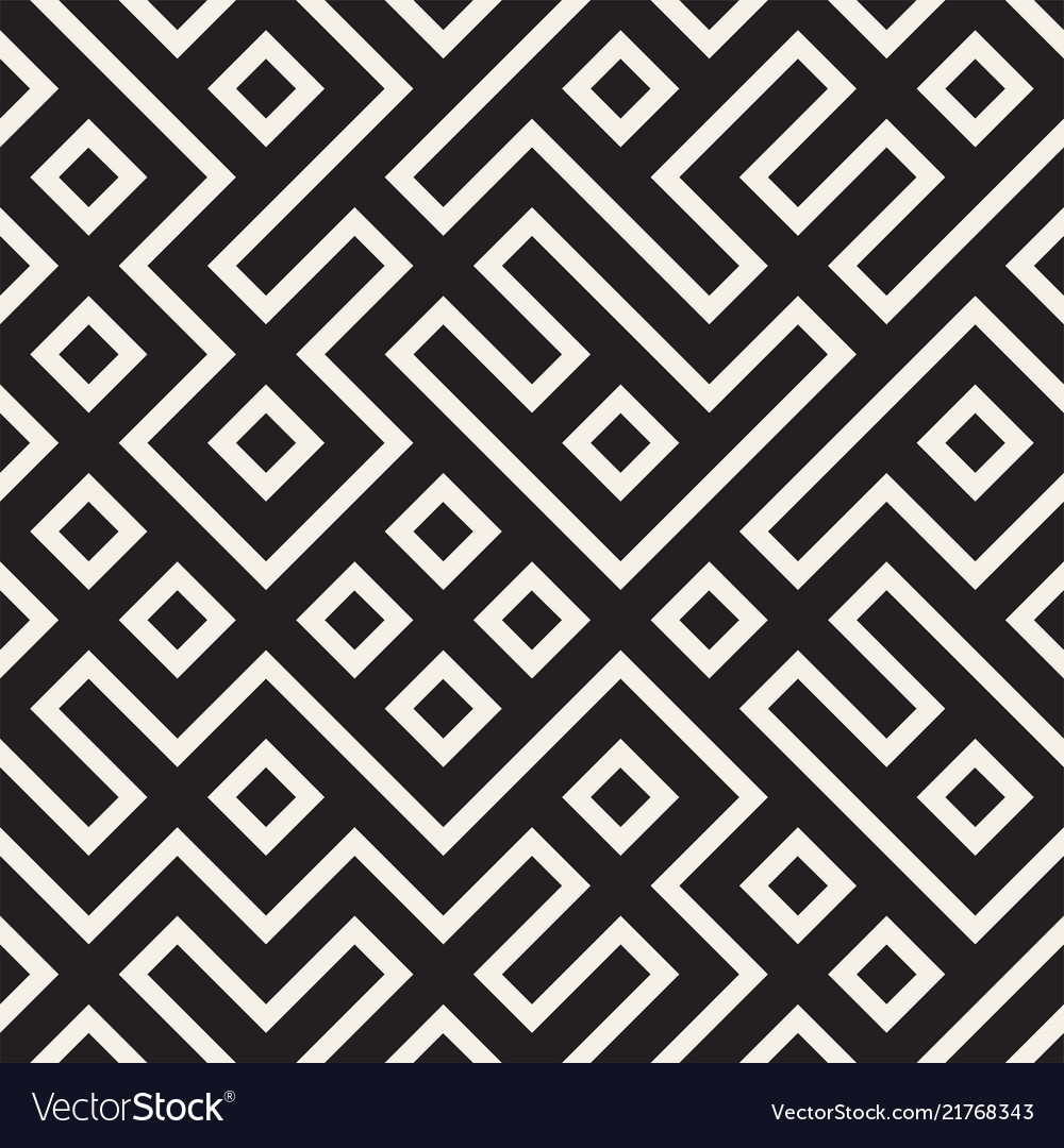 Stylish lines lattice ethnic monochrome texture