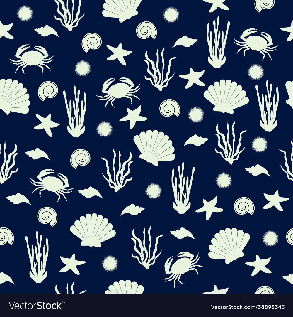 Underwater seamless pattern