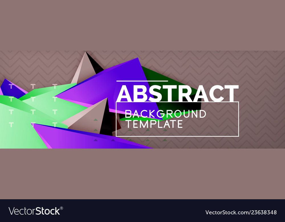 3d triangular minimal abstract background Vector Image 3d triangular minimal abstract background