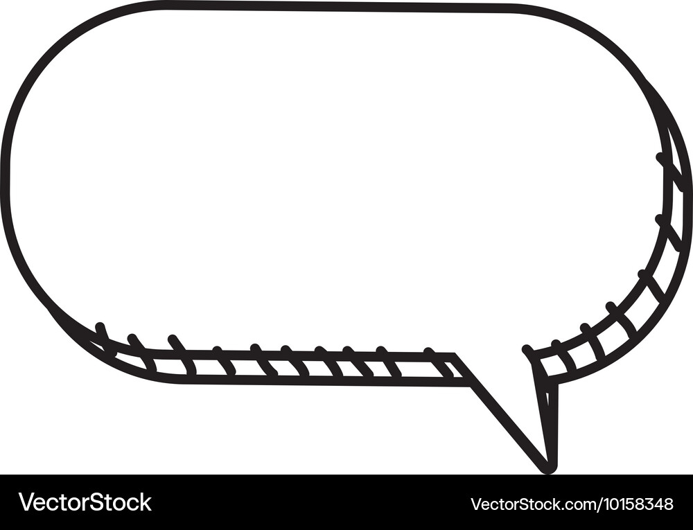 Bubble message communication icon graphic Vector Image