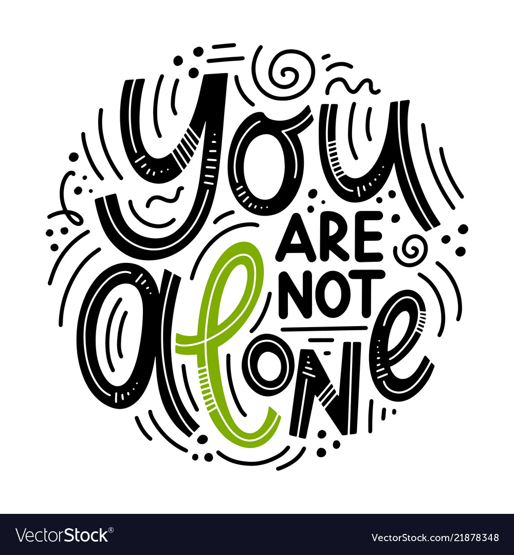 Inspirational Quotes For Mental Health Day Vector Image