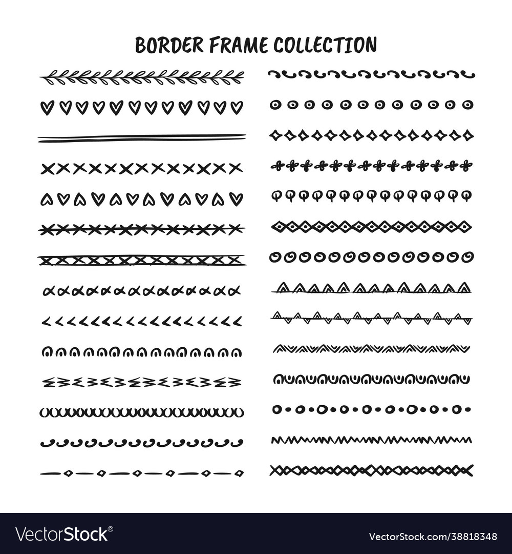 Line Border Frame Element Set