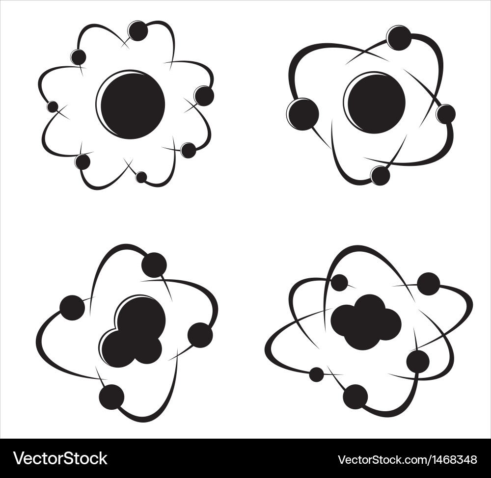 Molecule icons Royalty Free Vector Image - VectorStock