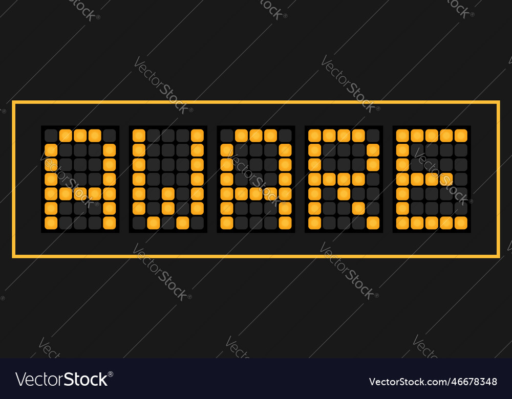 Orange color led banner in word aware on black