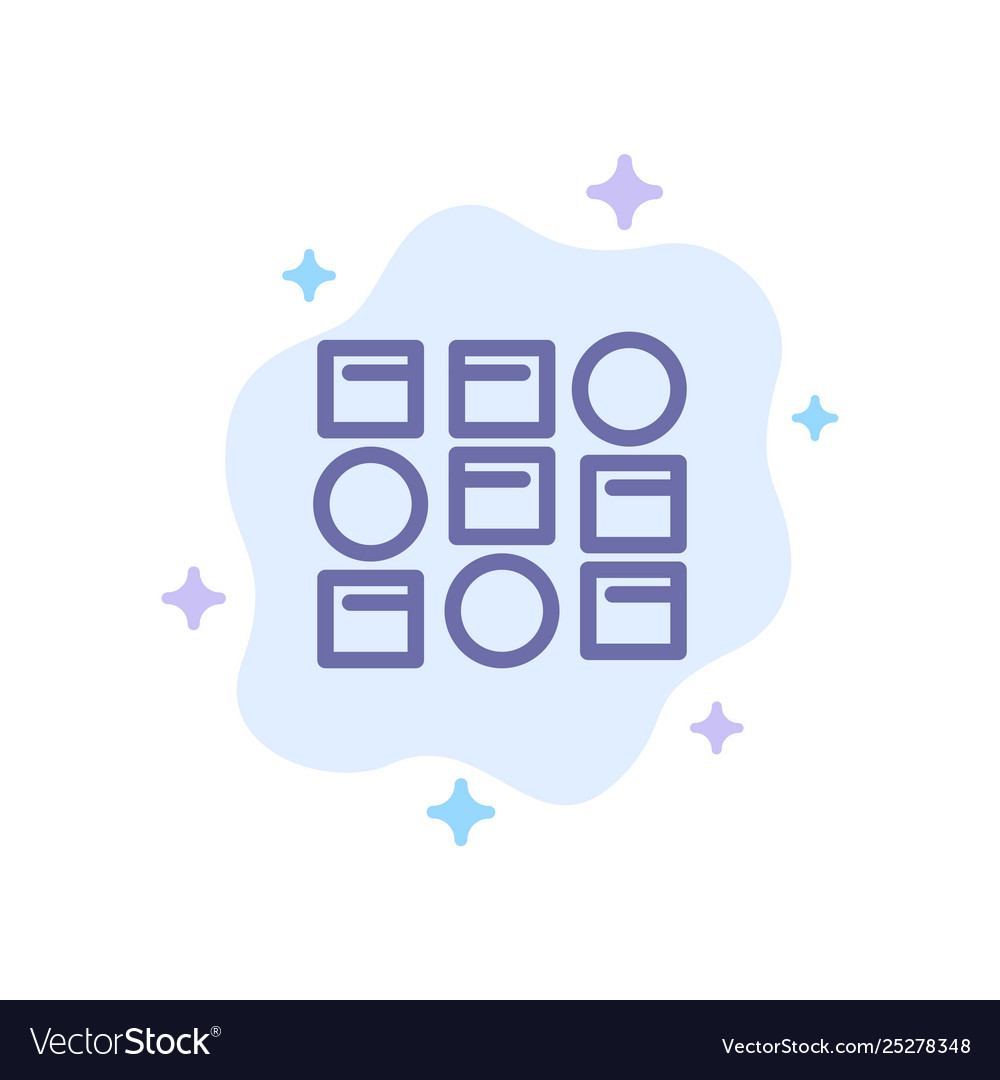 Pattern system data science blue vector image Pattern system data science blue