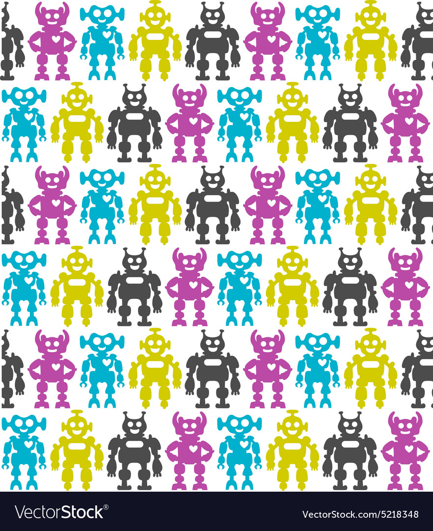 Robots seamless background