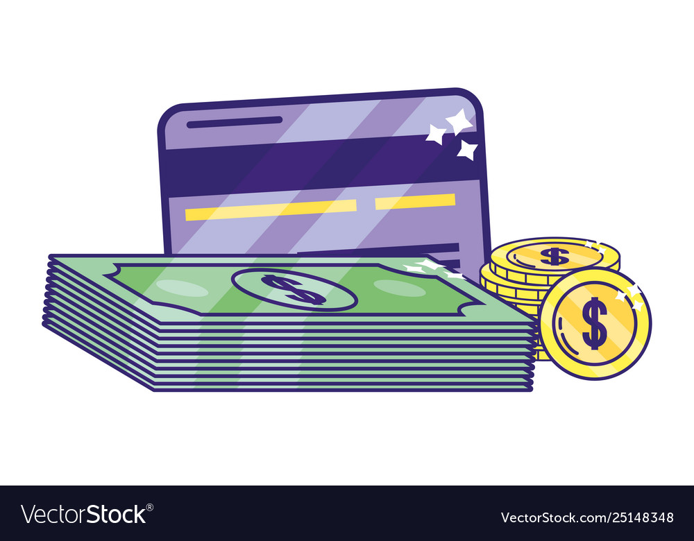 Saving money cartoon Royalty Free Vector Image