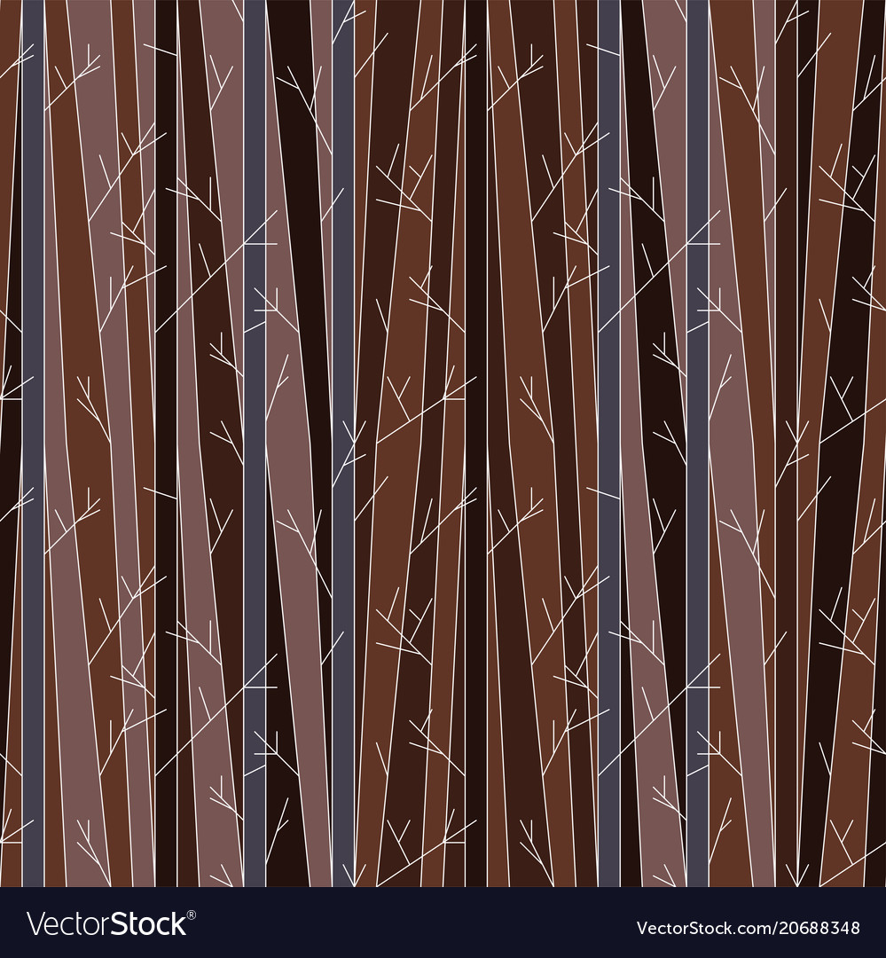 Seamless pattern with trees without leaves vector image Seamless pattern with trees without leaves