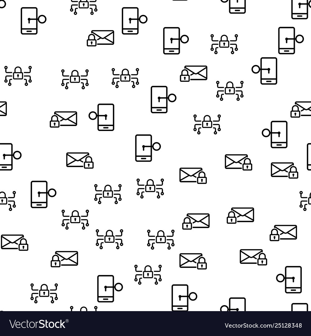 Security mobile system seamless pattern