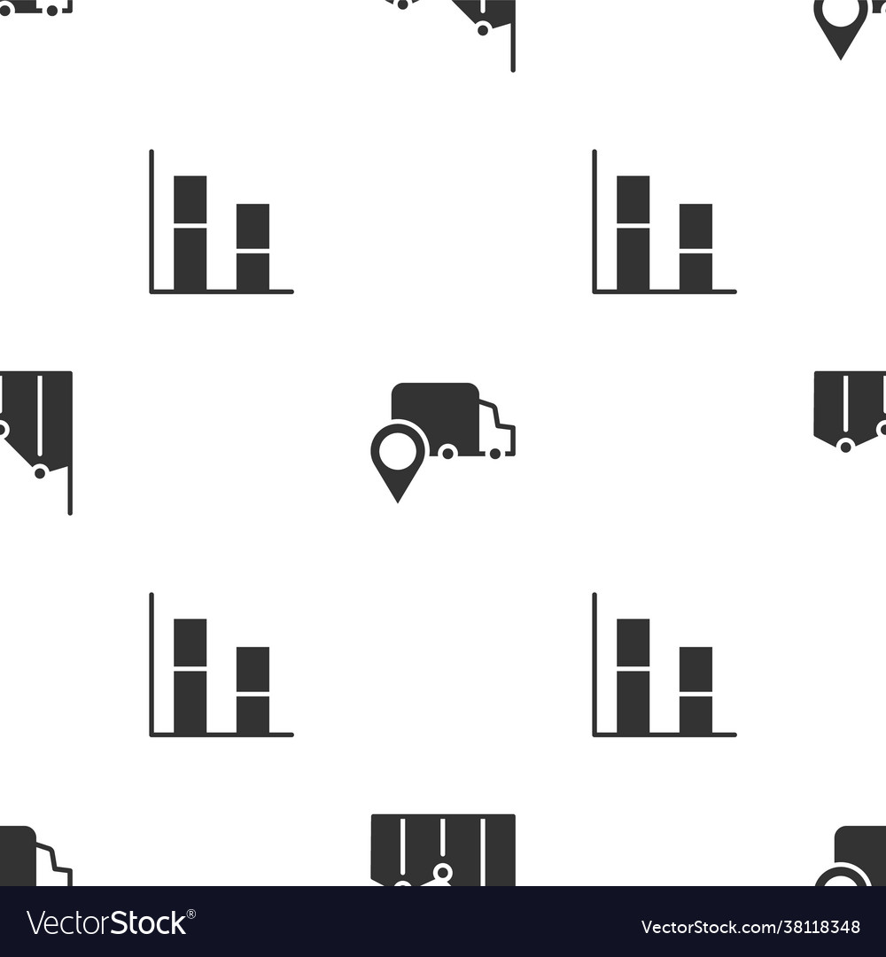 Set pie chart infographic delivery tracking