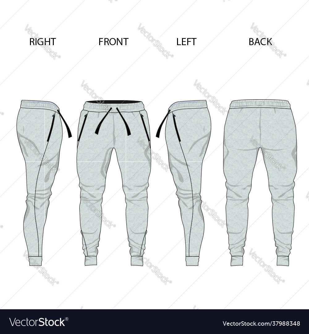 Stacked Sweatpants Template