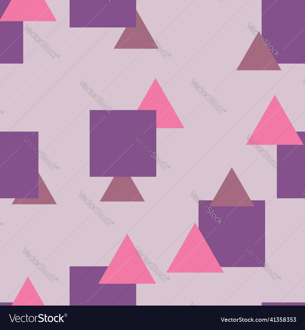 A set of seamless patterns with geometric shapes