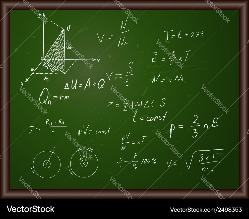 Back school physics Royalty Free Vector Image - VectorStock