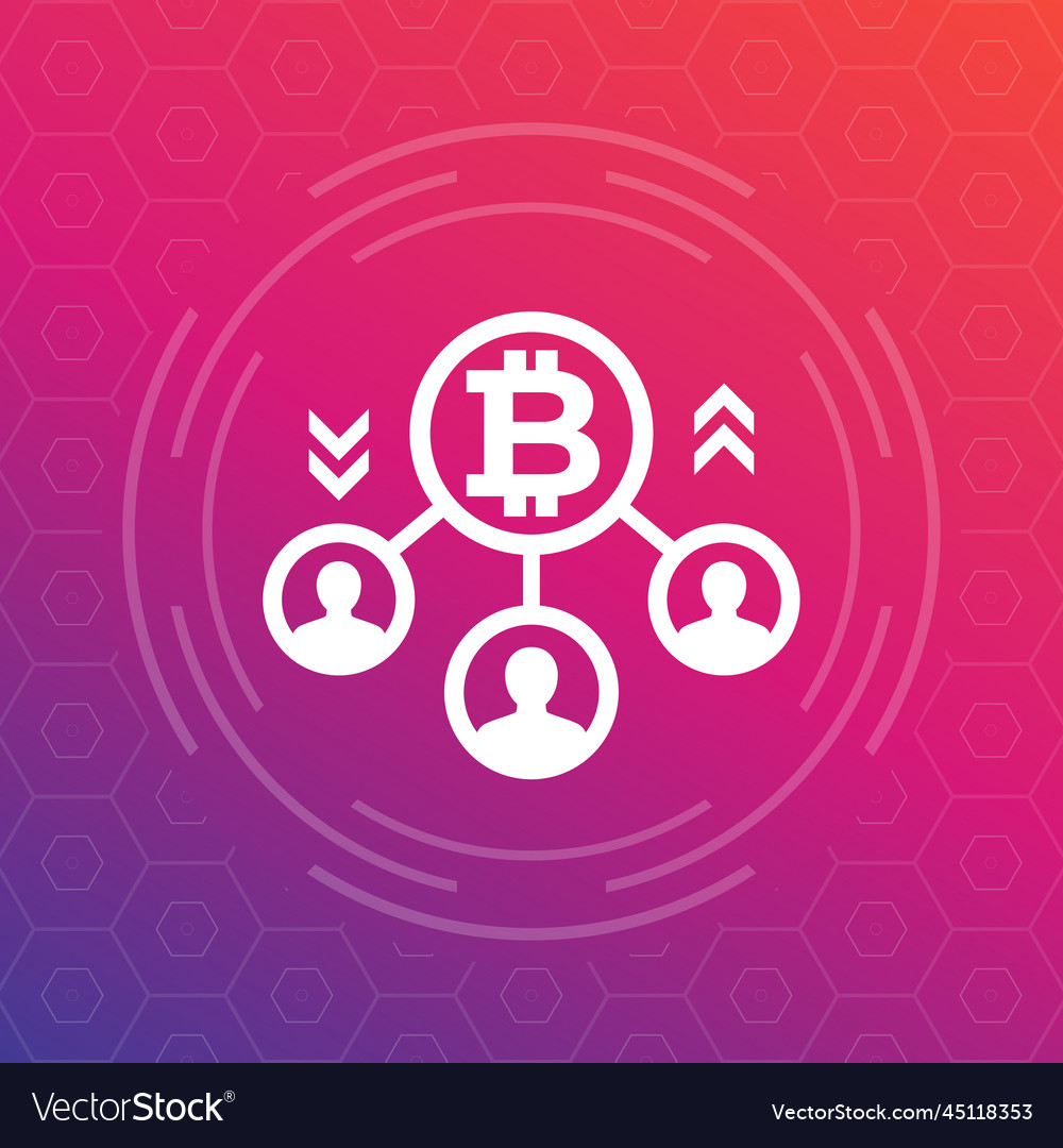 Bitcoin users or holders icon for web