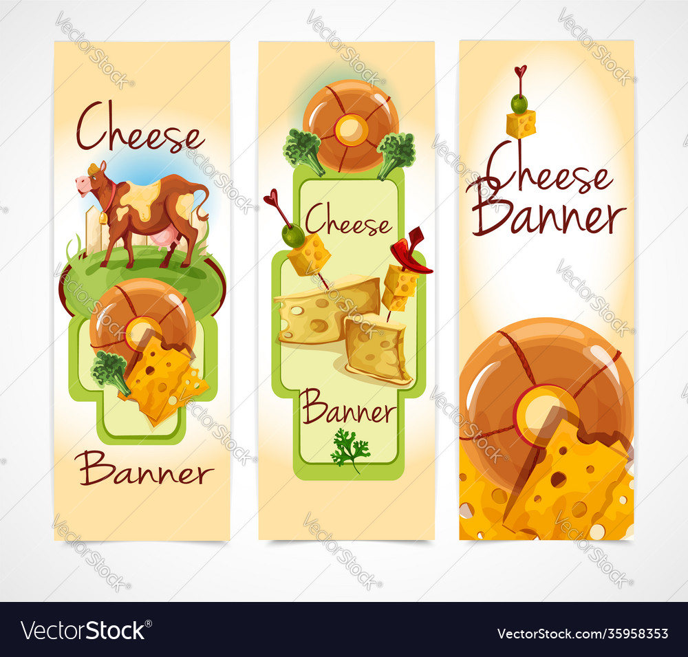 Cheese banners vertical