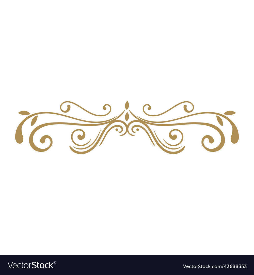 Elegant golden border vintage style