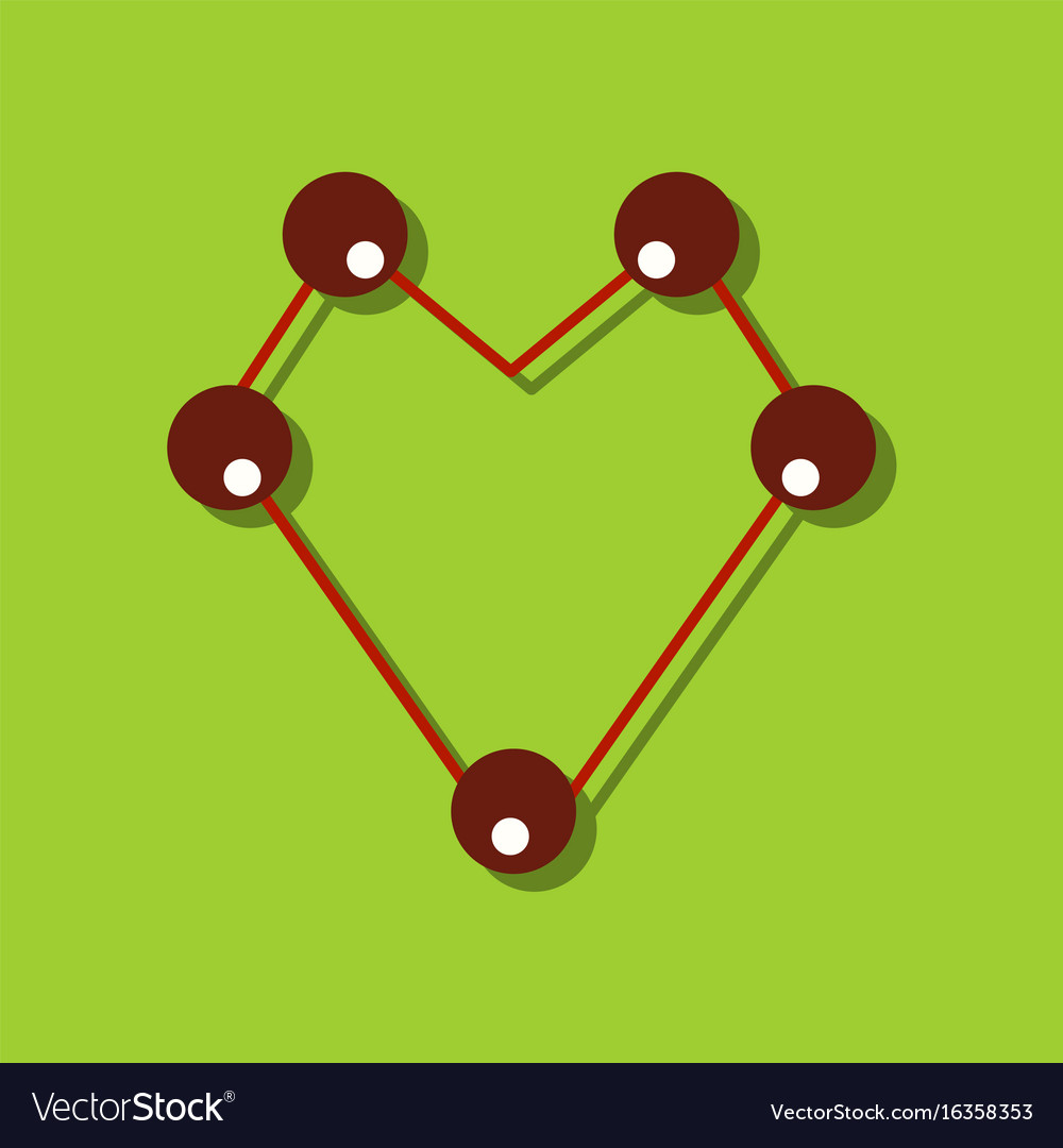 Flat icon design collection atom scheme