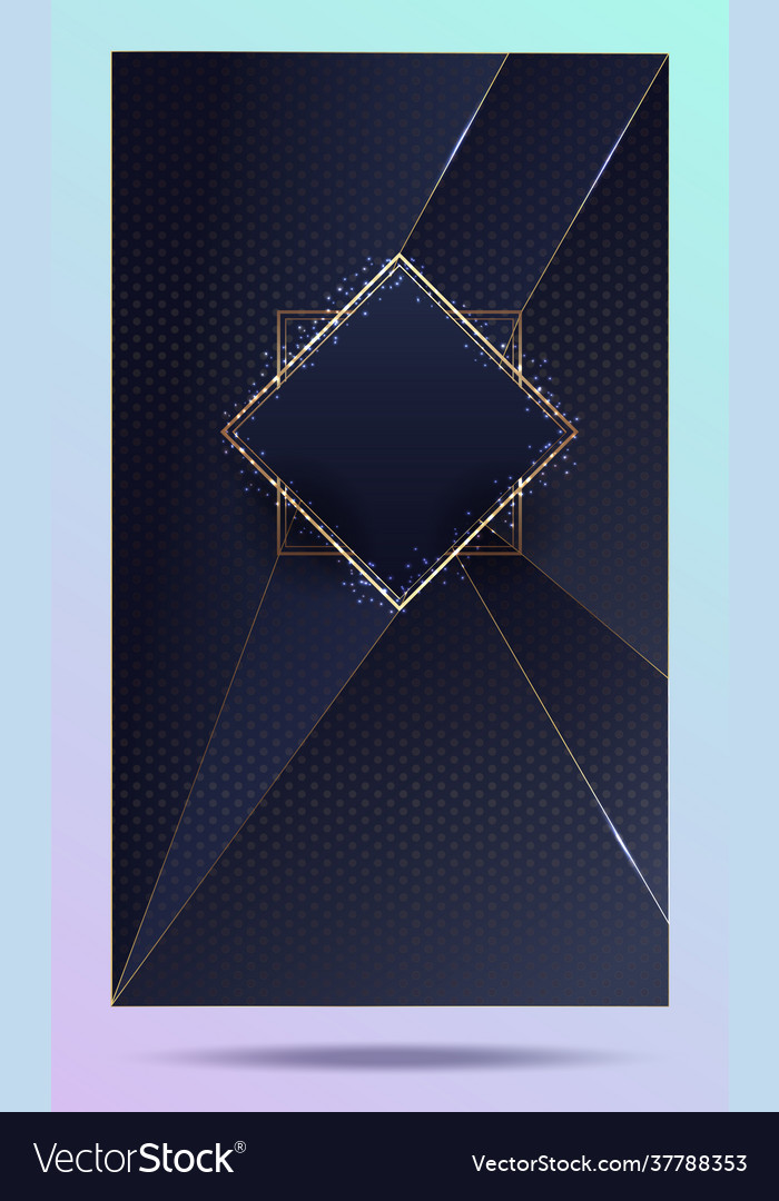 Gold box design patterns luminous vector image Gold box design patterns luminous