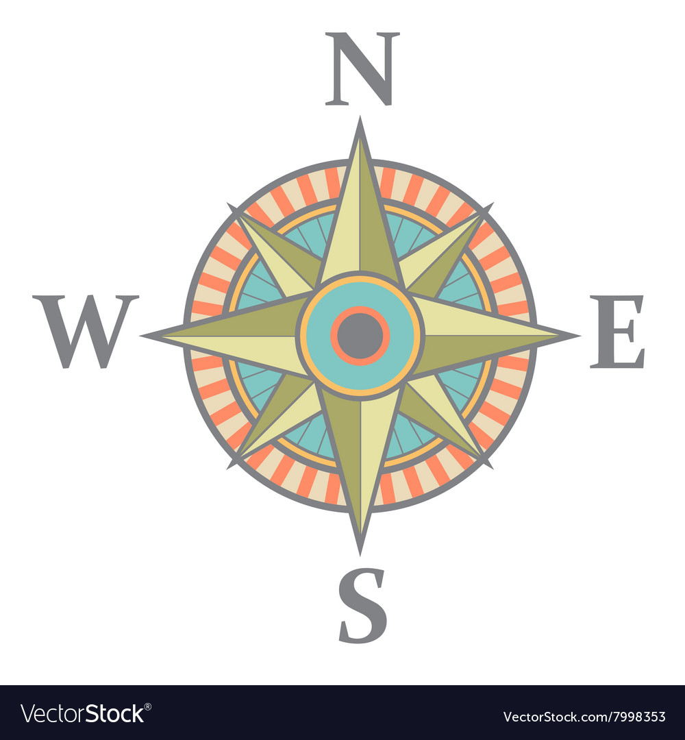 rüzgar gülü, wind rose Stock Vector