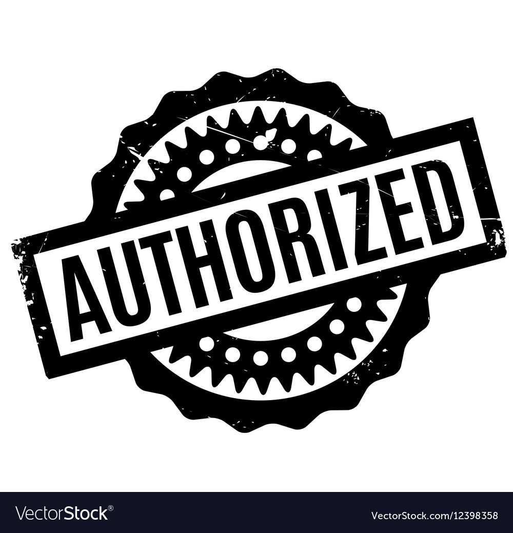 Authorized rubber stamp